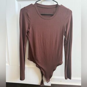 Brown Long Sleeve Bodysuit